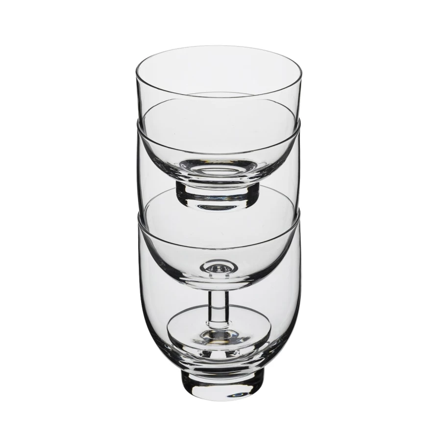 Degrenne Paris Stack Transparent Glassware Set - Elegant & Durable Drinking Glasses