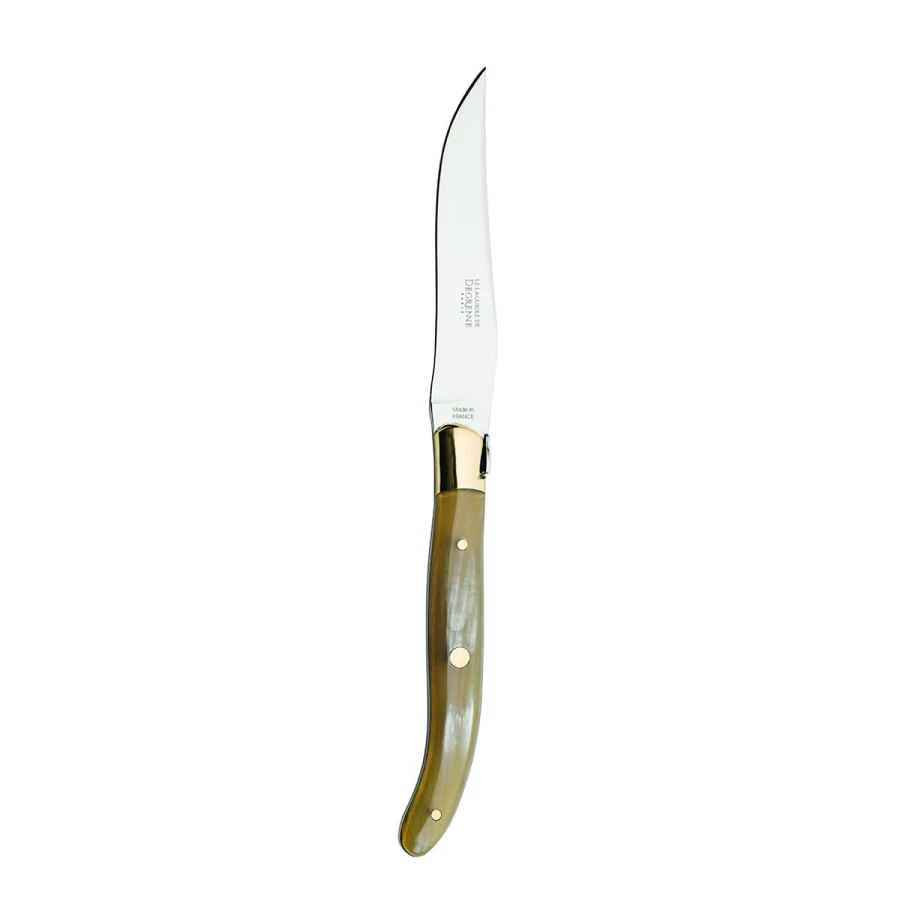 Degrenne Paris Laguiole Steak Knife Set - Premium French Cutlery for Dining Table