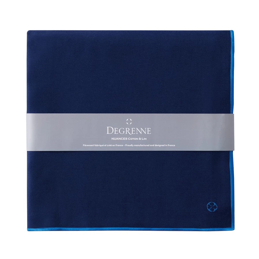 Degrenne Paris Midnight Blue Cotton Linen Shades - Stylish Home Decor
