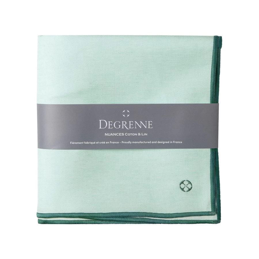 Degrenne Paris Mint Green Cotton Linen Blend Window Shades – Eco-Friendly & Stylish
