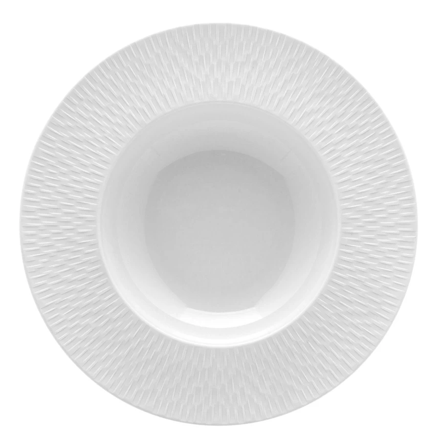 Degrenne Paris Boreal Satin White Tableware Set - Elegant Dining Collection