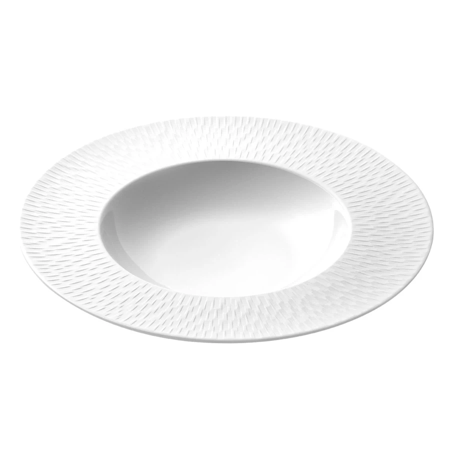 Degrenne Paris Boreal Satin White Tableware Set - Elegant Dining Collection