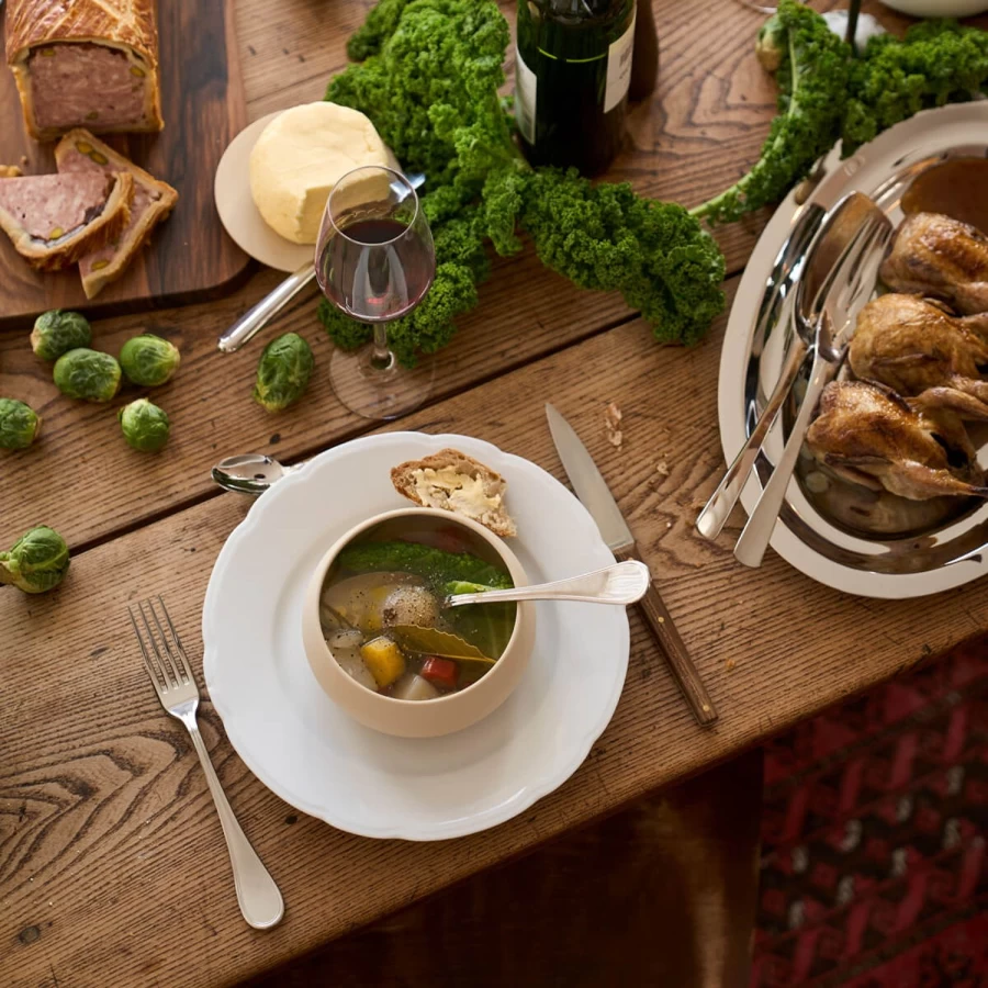 Degrenne Paris Reminiscence White Tableware Collection - Elegant Dining Essentials
