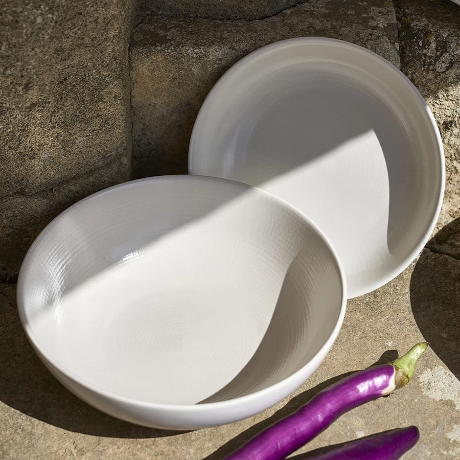 Degrenne Paris Modulo Nature Kaolin Ceramic Dinnerware Set