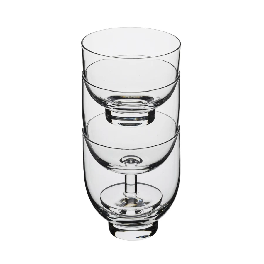 Degrenne Paris Stack Transparent Glassware Set - Premium Quality Drinking Glasses for Home & Dining
