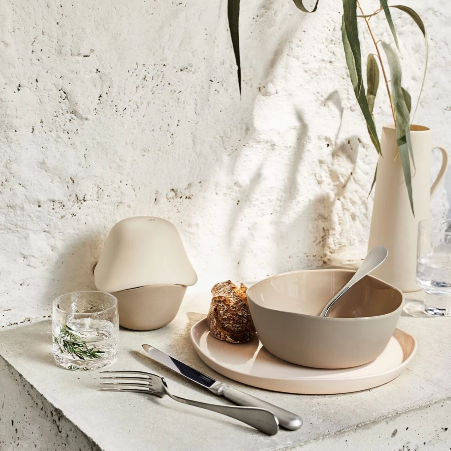 Degrenne Paris Mist Sand Dinner Plate - Elegant French Tableware for Modern Dining
