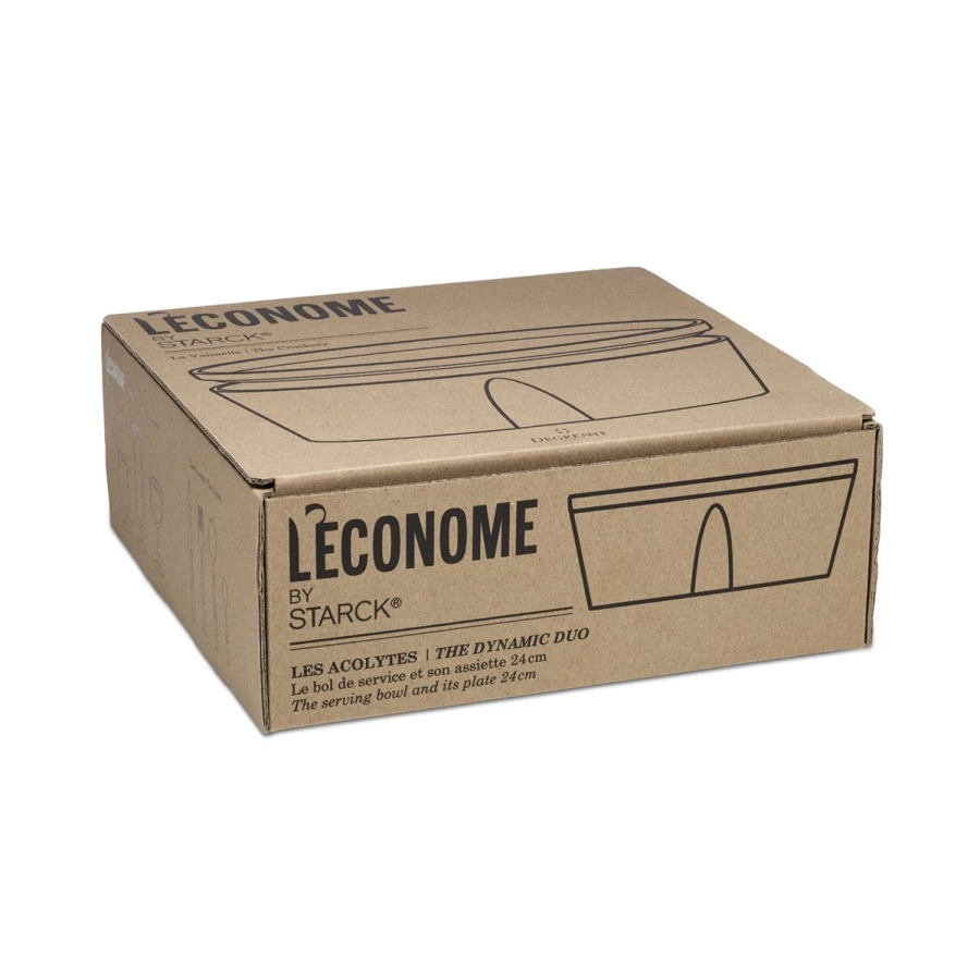 Degrenne Paris White Economer's Crockery Set - Elegant Dinnerware Collection