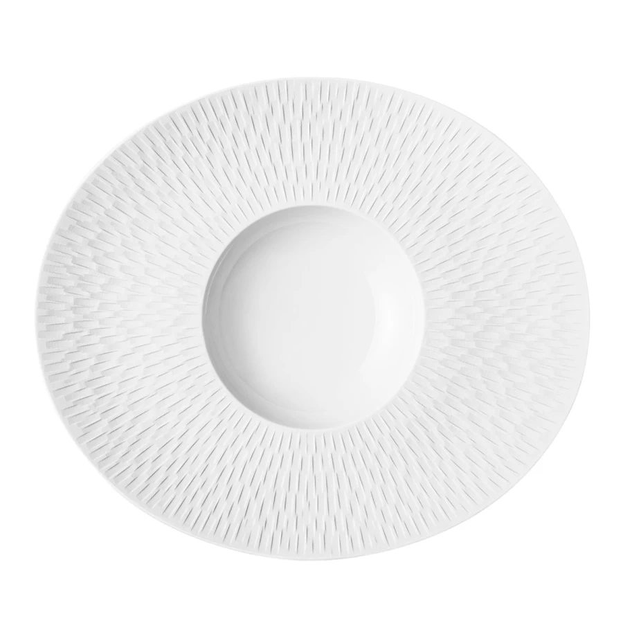 Degrenne Paris Boreal Satin White Tableware Collection - Elegant Dining Essentials