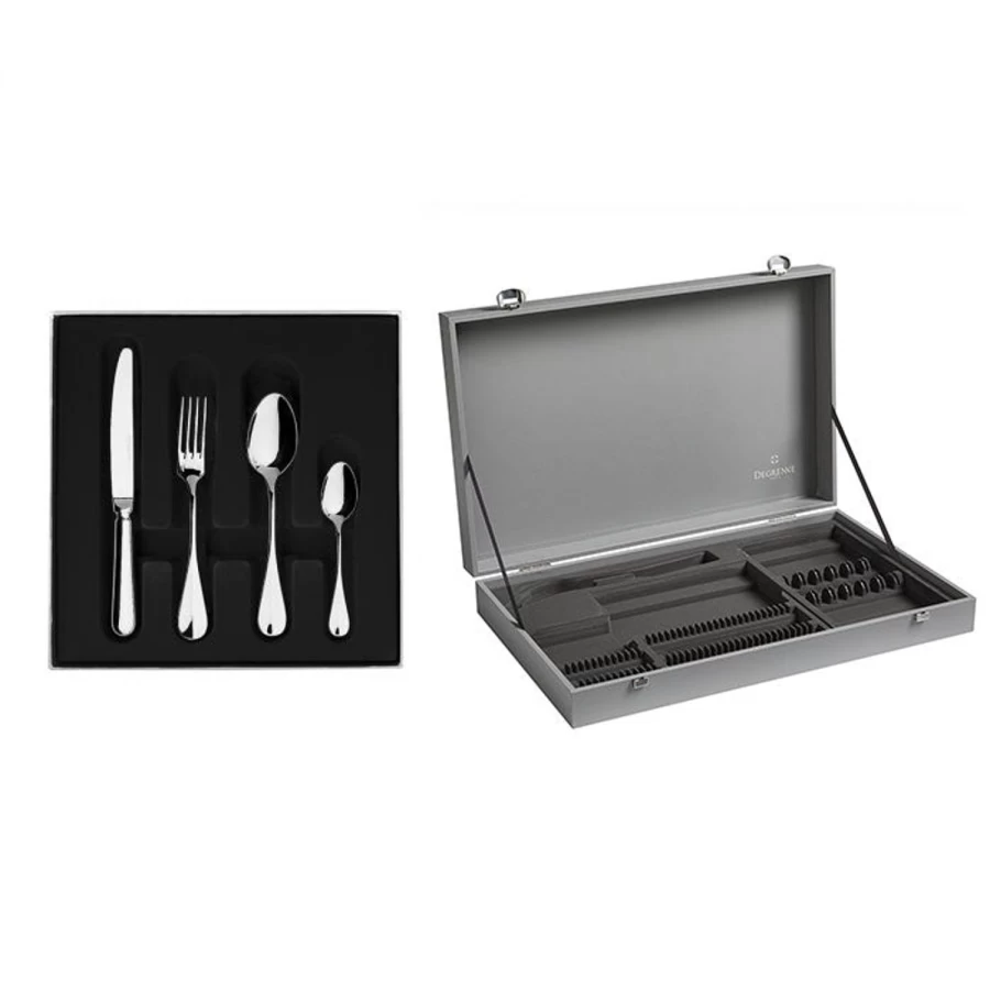 Degrenne Paris Blois Argente Class I Silverware Set - Elegant Stainless Steel Cutlery