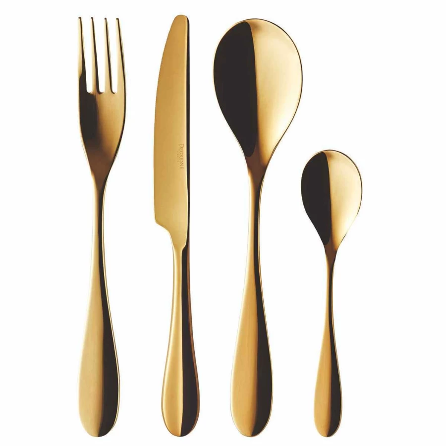 Degrenne Paris Wave Gold Luxury Tableware Collection - Elegant Dining & Kitchen Essentials