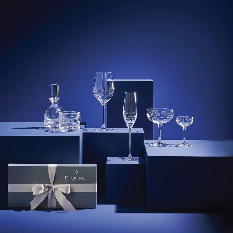 Degrenne Paris Newport Twist Elegant Flatware Set - Premium Stainless Steel Cutlery