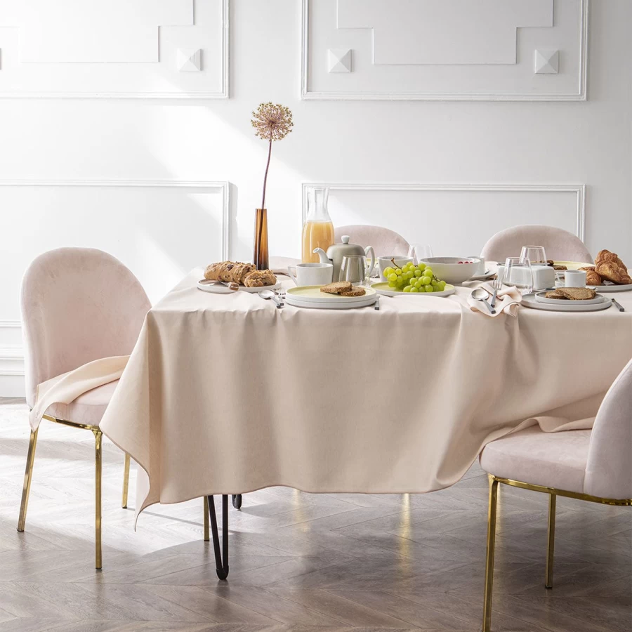Degrenne Paris Cotton & Linen Nude Shades - Lightweight Natural Fabric for Stylish Home Decor