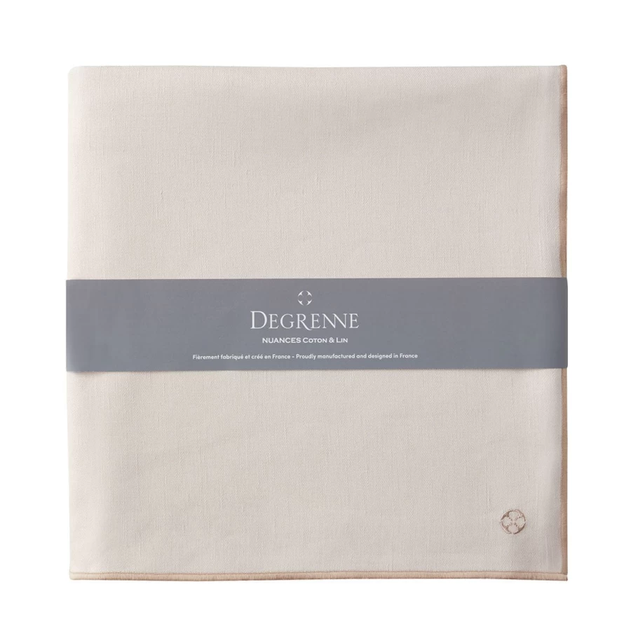Degrenne Paris Cotton & Linen Nude Shades - Lightweight Natural Fabric Window Treatments