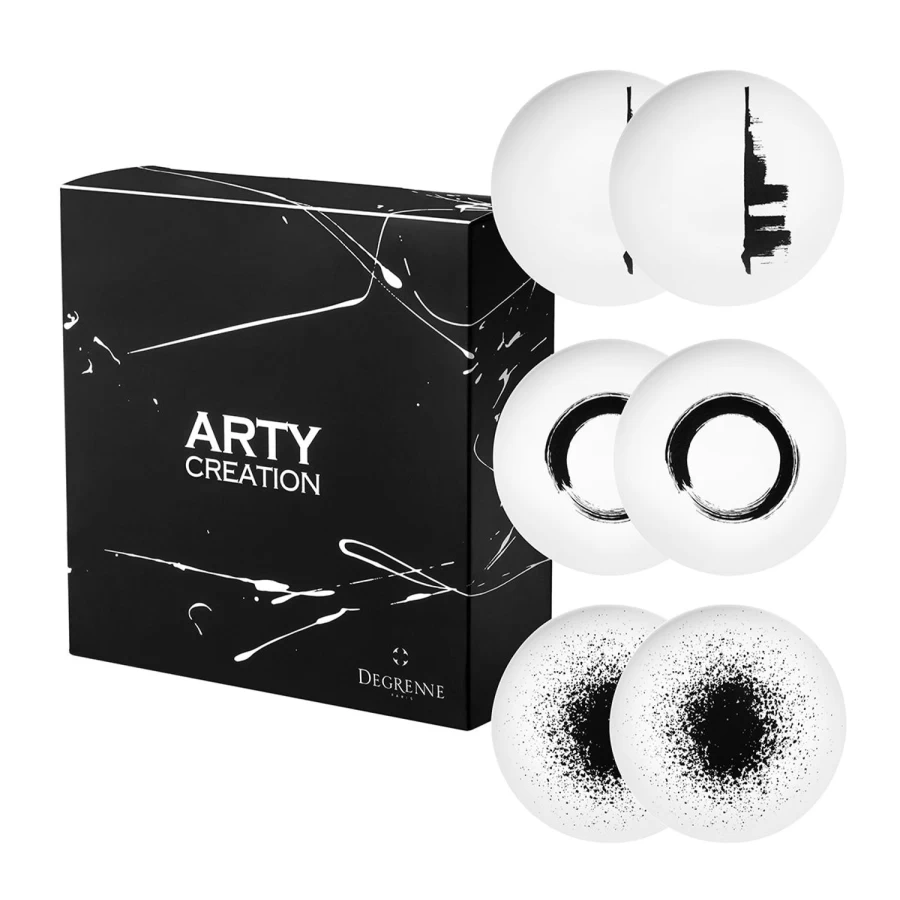 Degrenne Paris Arty Creation White Elegant Tableware Collection