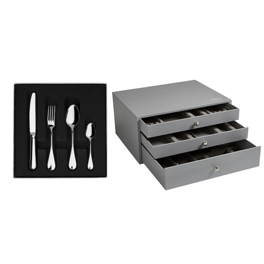 Degrenne Paris Blois Argente Class I Silverware Set - Elegant French Flatware Collection