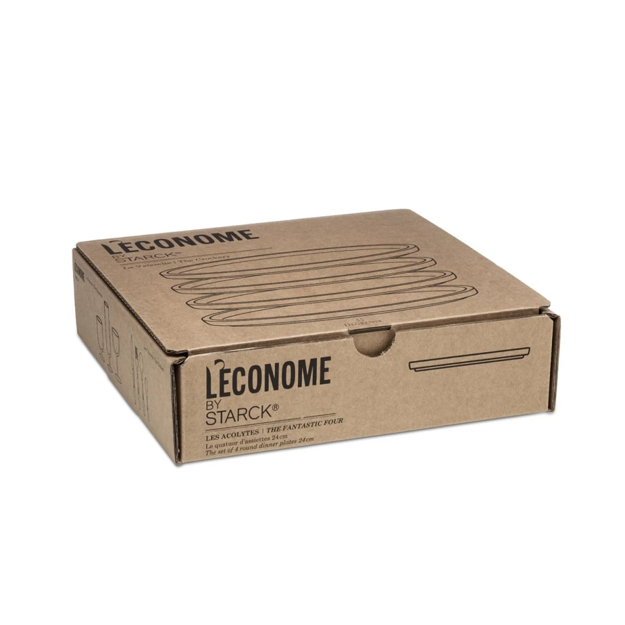 Degrenne Paris White Economer's Crockery Set - Elegant Dinnerware Collection