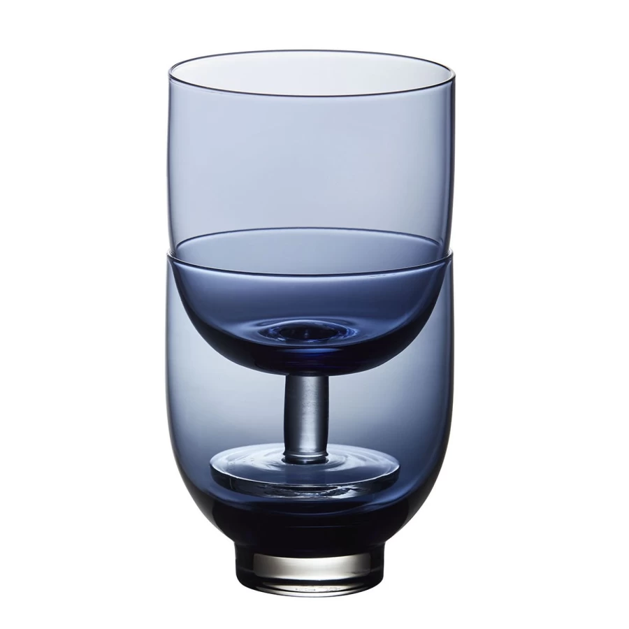 Degrenne Paris Empileo Blue Stacking Dinnerware Set - Elegant French Tableware Collection