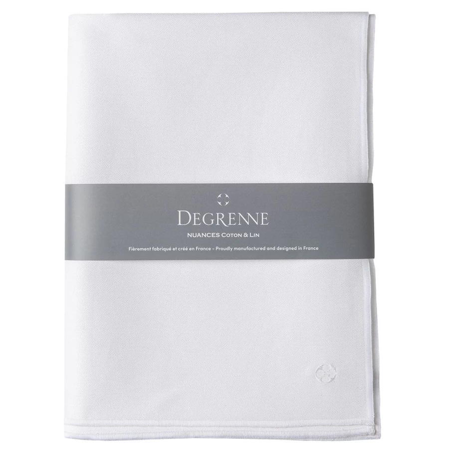 "Degrenne Paris White Cotton Linen Table Lamp Shade – Classic Home Decor"
